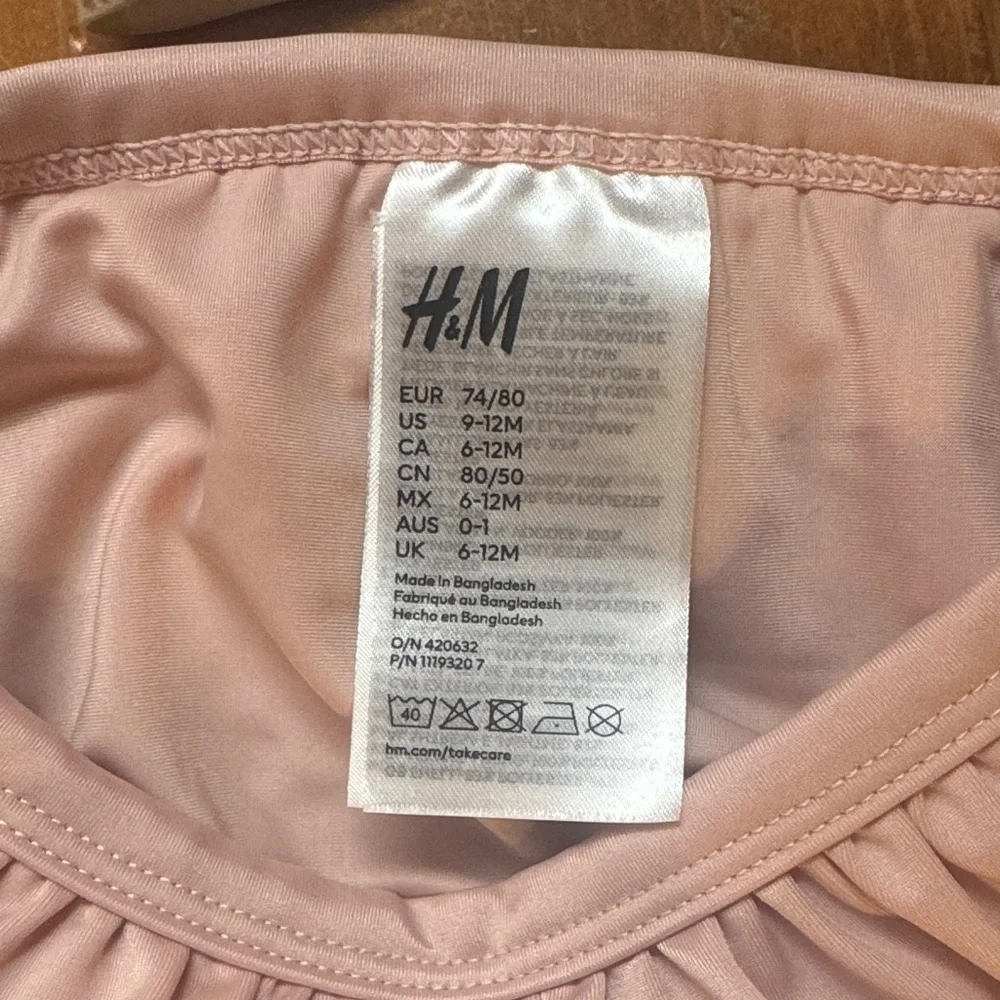 H&M Kids Swim Rashguard Set - Cream and Pink - Picture 4 of 4